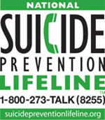 1-800-273-8255 Suicide Prevention Lifeline